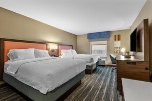 In-room safe, blackout drapes, free cribs/infant beds