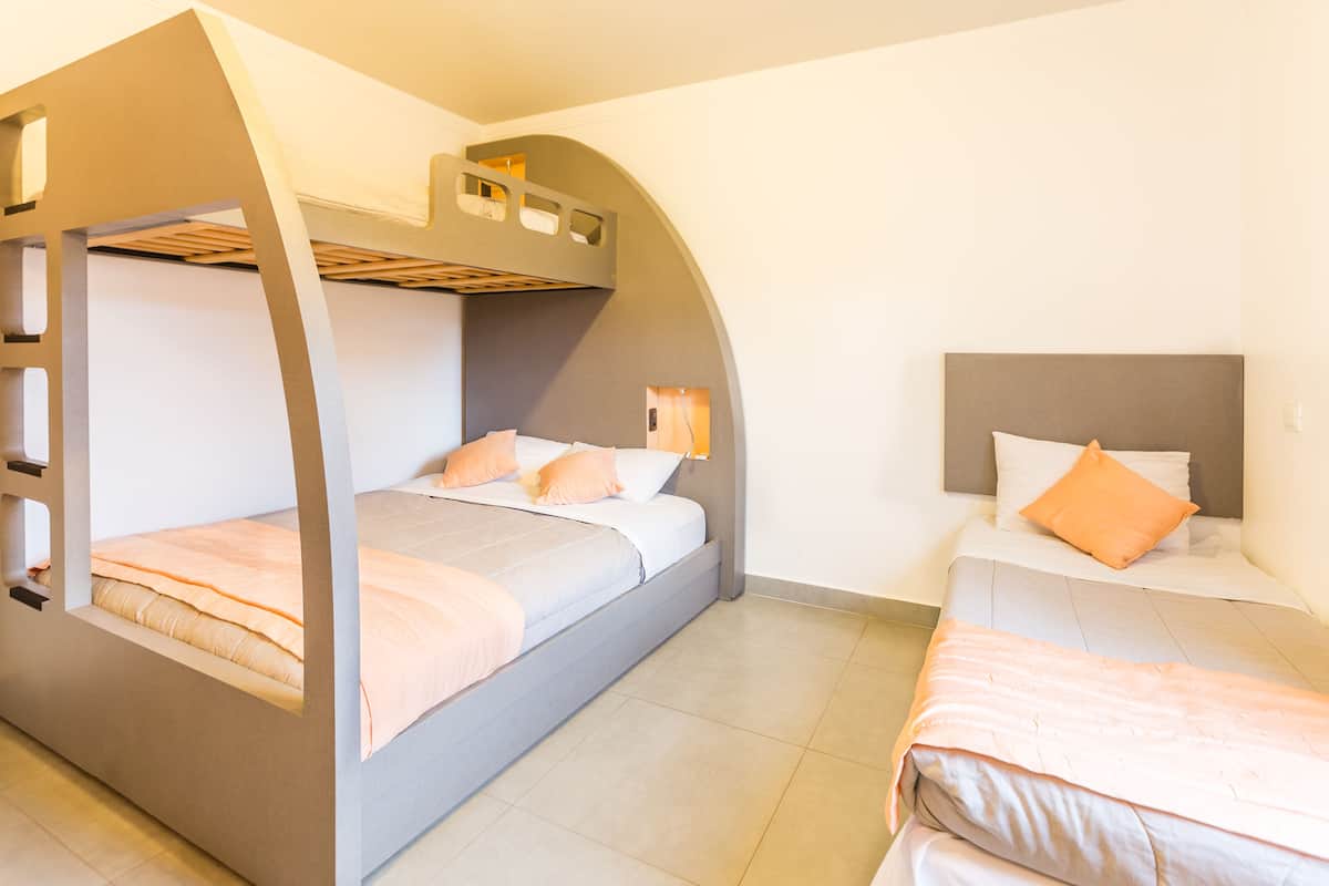Blackout drapes, rollaway beds (surcharge), WiFi (free), bed sheets