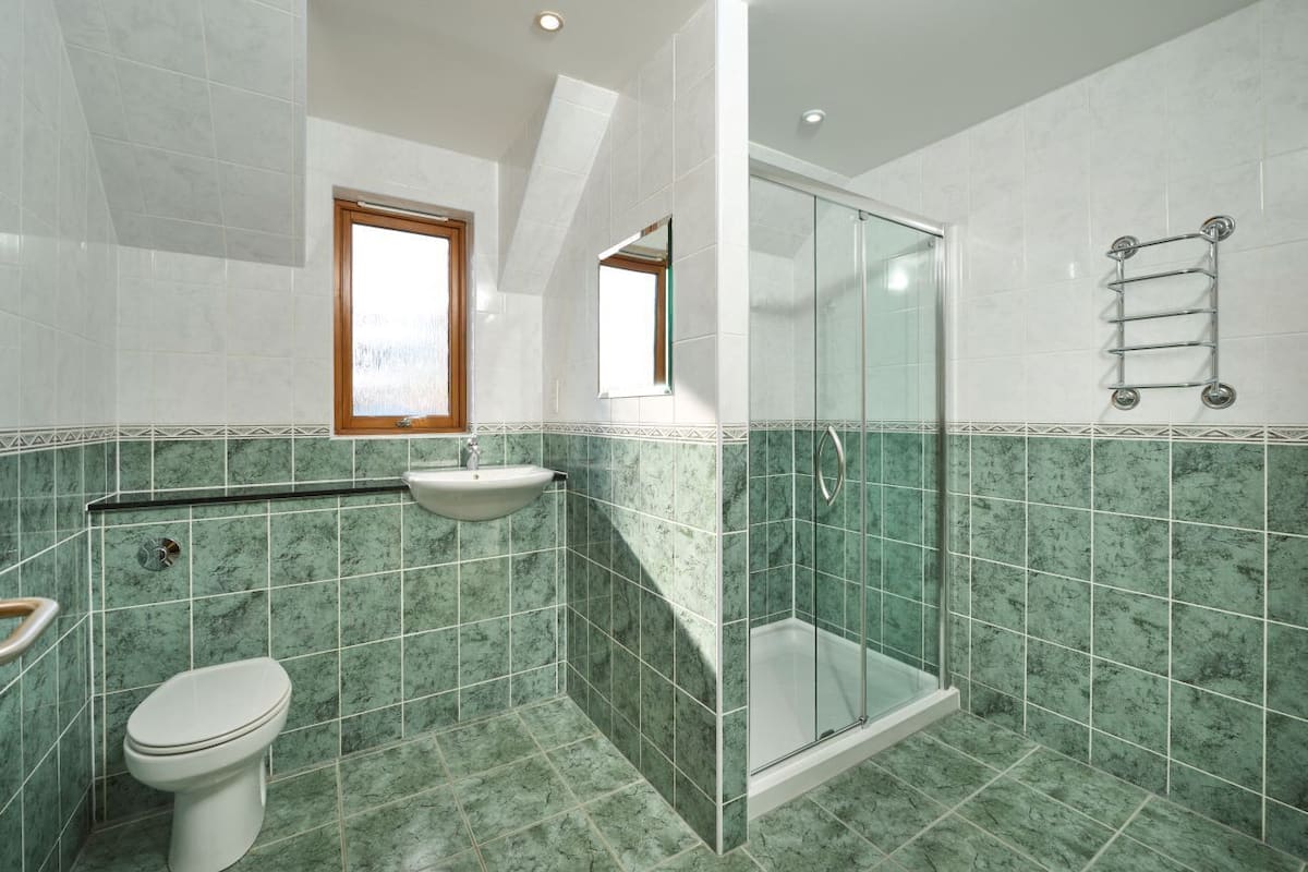 free toiletries, hair dryer, towels