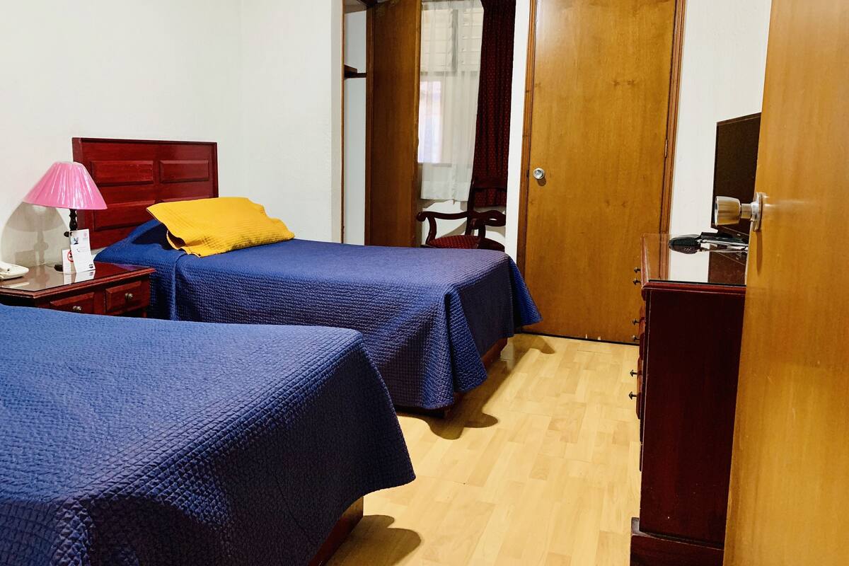 Habitación estándar, 2 camas individuales | Ropa de cama de alta calidad, caja fuerte, escritorio y cortinas opacas