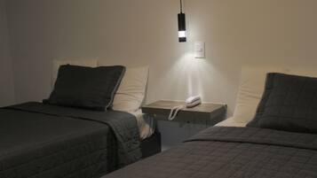 Standard Room, 2 Double Beds | Premium bedding, in-room safe, desk, blackout drapes