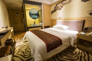 Ropa de cama de alta calidad y minibar