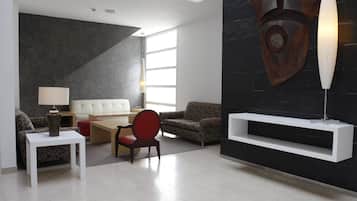 Coin salon dans le hall