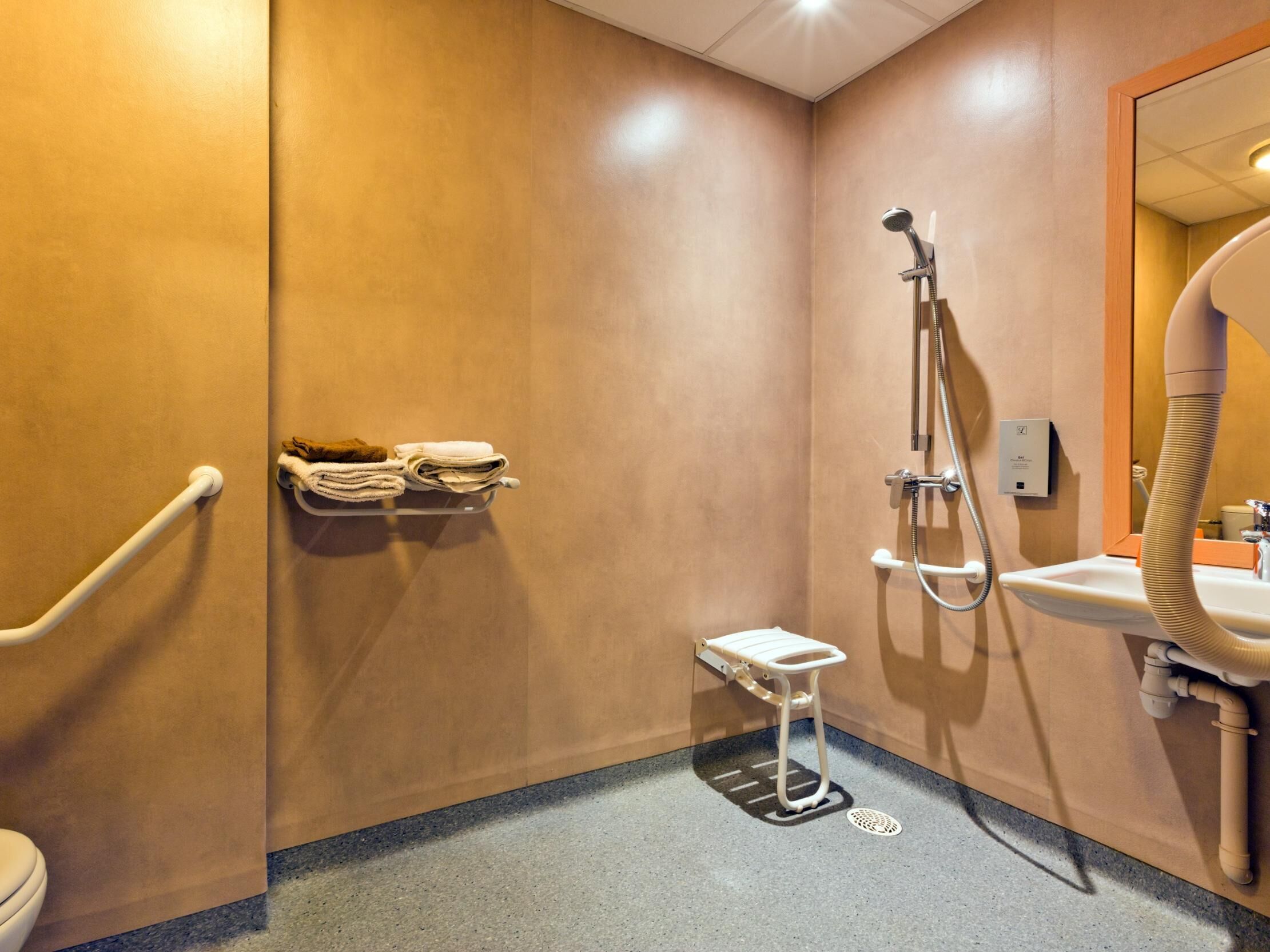 twin room, accessible | accessible bathroom