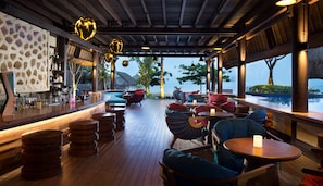 2 bars/lounges, 2 swim-up bars, 2 poolside bars, beach bar