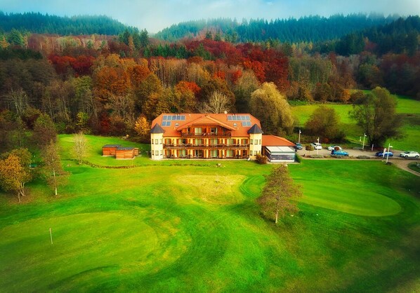 Blick auf den Golfplatz