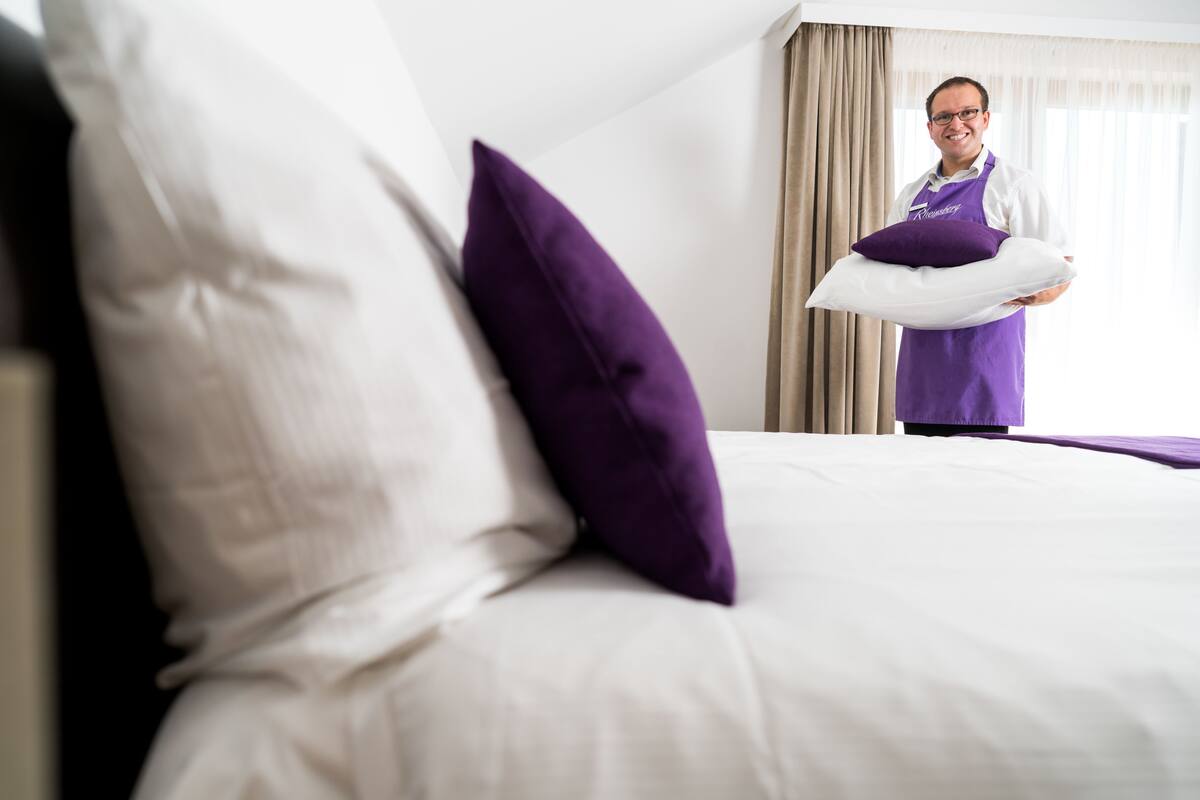 Premium bedding, pillow-top beds, in-room safe, desk