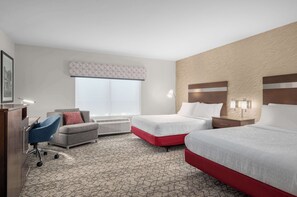 客房, 2 张大床, 无障碍, 无烟房 | 办公桌、遮光窗帘、熨斗/熨衣板、免费婴儿床