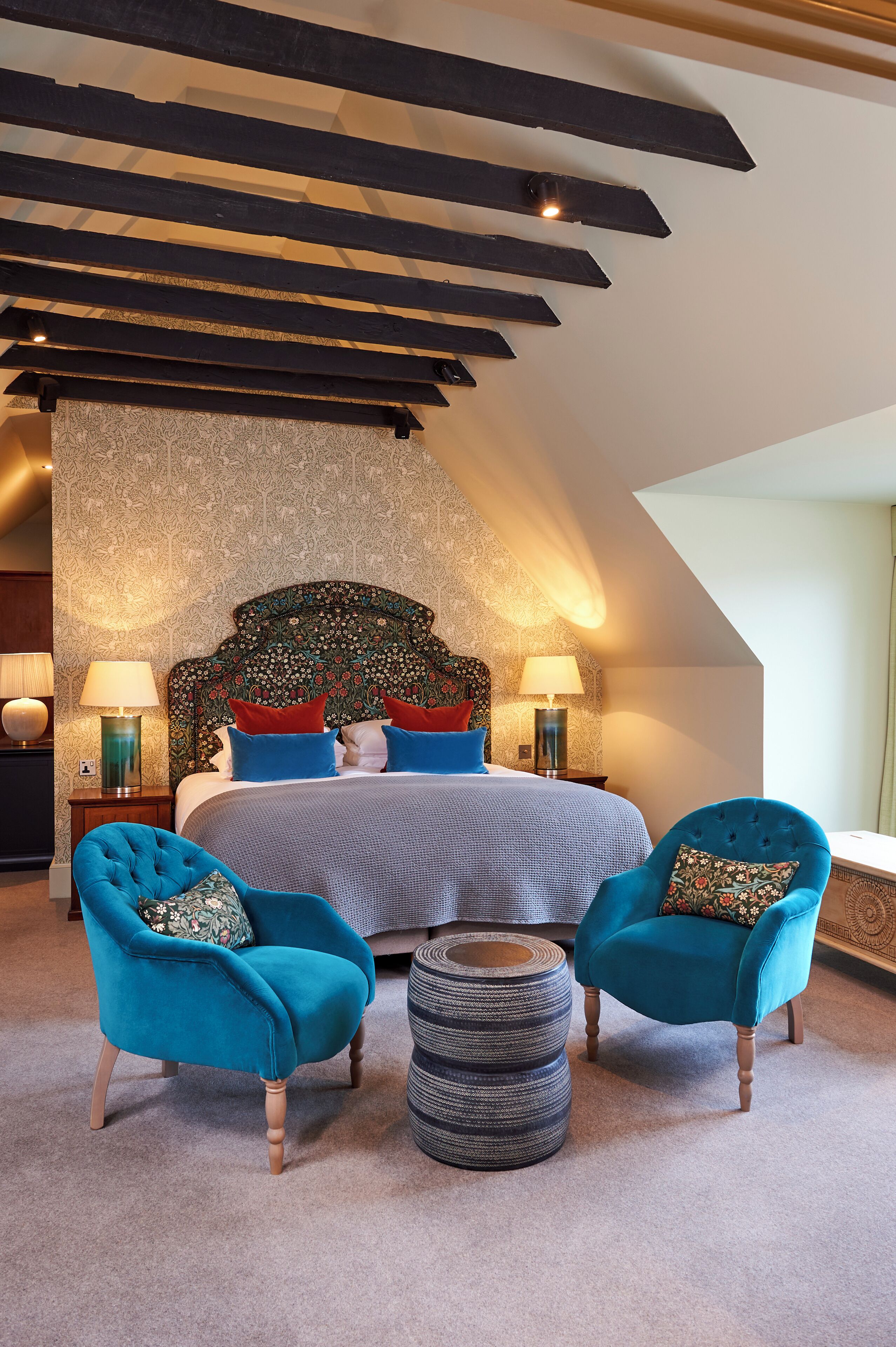 suite | desk, blackout curtains, soundproofing, iron/ironing board