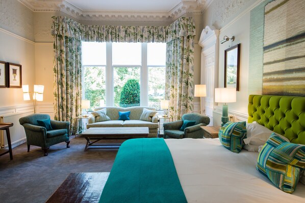 Junior Suite | Egyptian cotton sheets, premium bedding, in-room safe, desk - Hotel du Vin & Bistro Glasgow (Glasgow)
