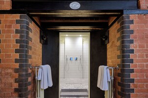 Signature Duplex Suite | Egyptian cotton sheets, premium bedding, desk, blackout curtains