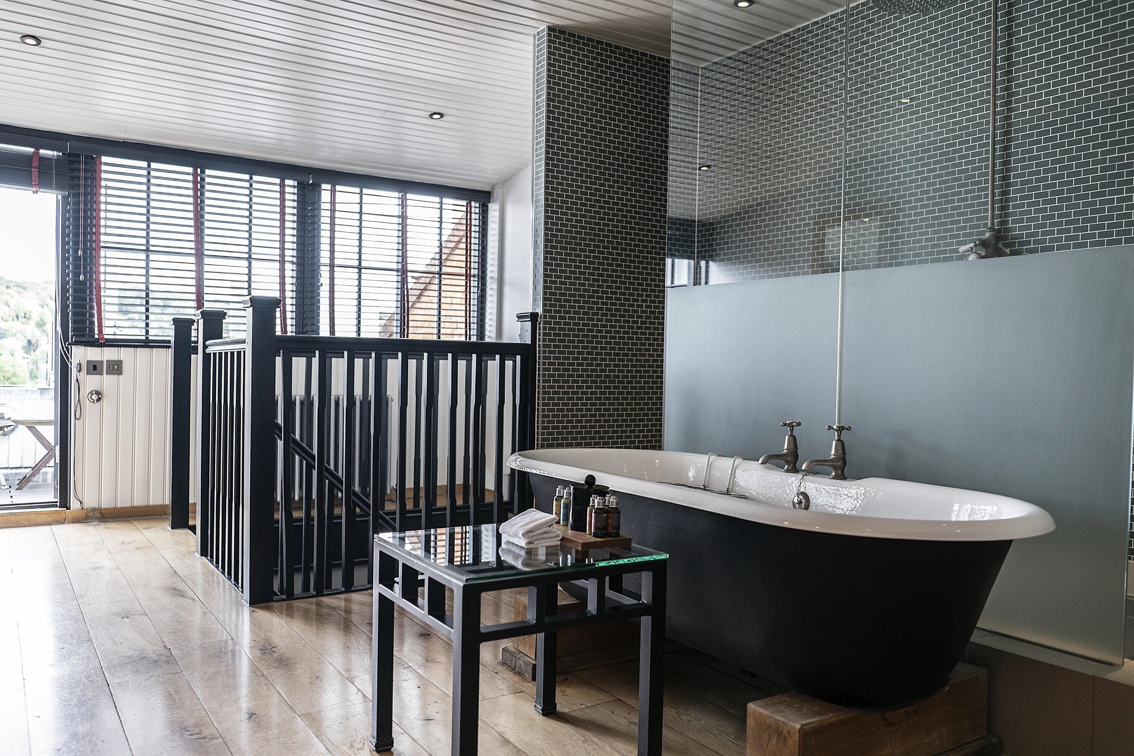 river view suite | bathroom | free toiletries, hair dryer, towels, soap