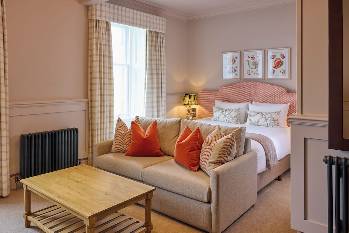 Deluxe tweepersoonskamer (Sea View) | 1 slaapkamer, lakens van Egyptisch katoen, luxe beddengoed