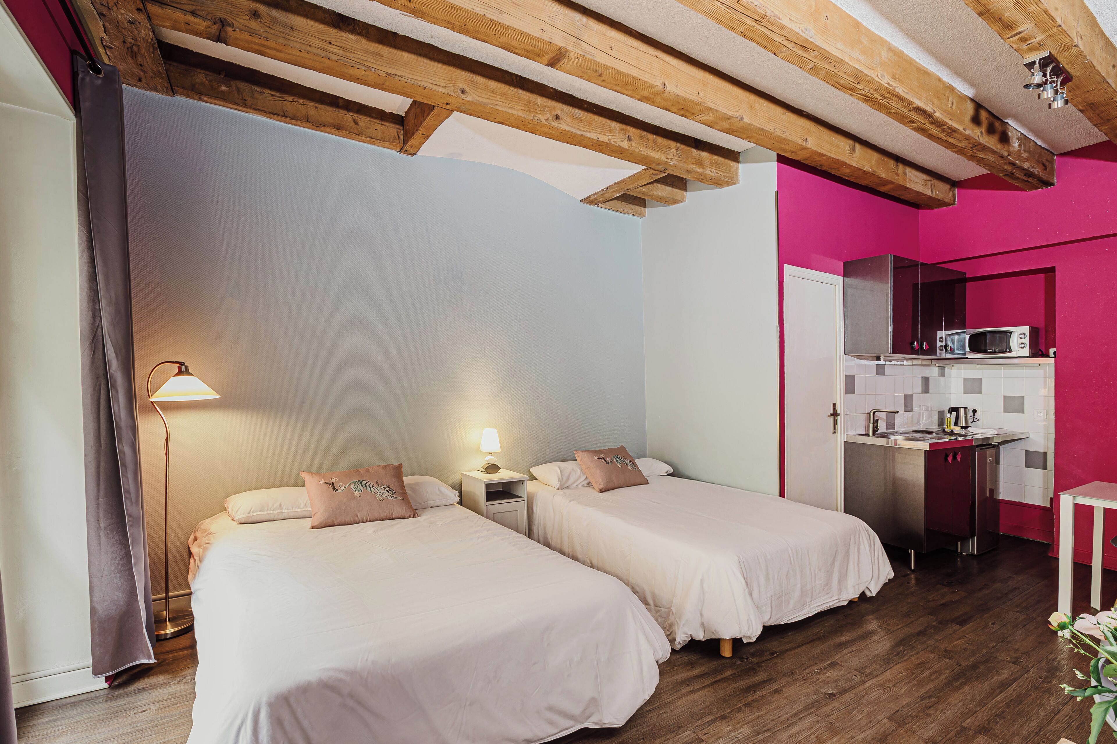 Studio (For Three) | Premium bedding, individually decorated, individually furnished, desk