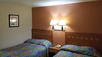 Individually decorated, individually furnished, desk, iron/ironing board