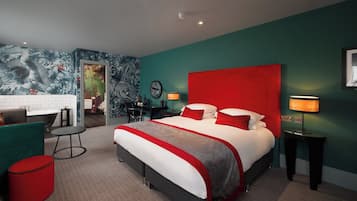 Club Deluxe Double Room | In-room safe, individually decorated, desk, blackout drapes