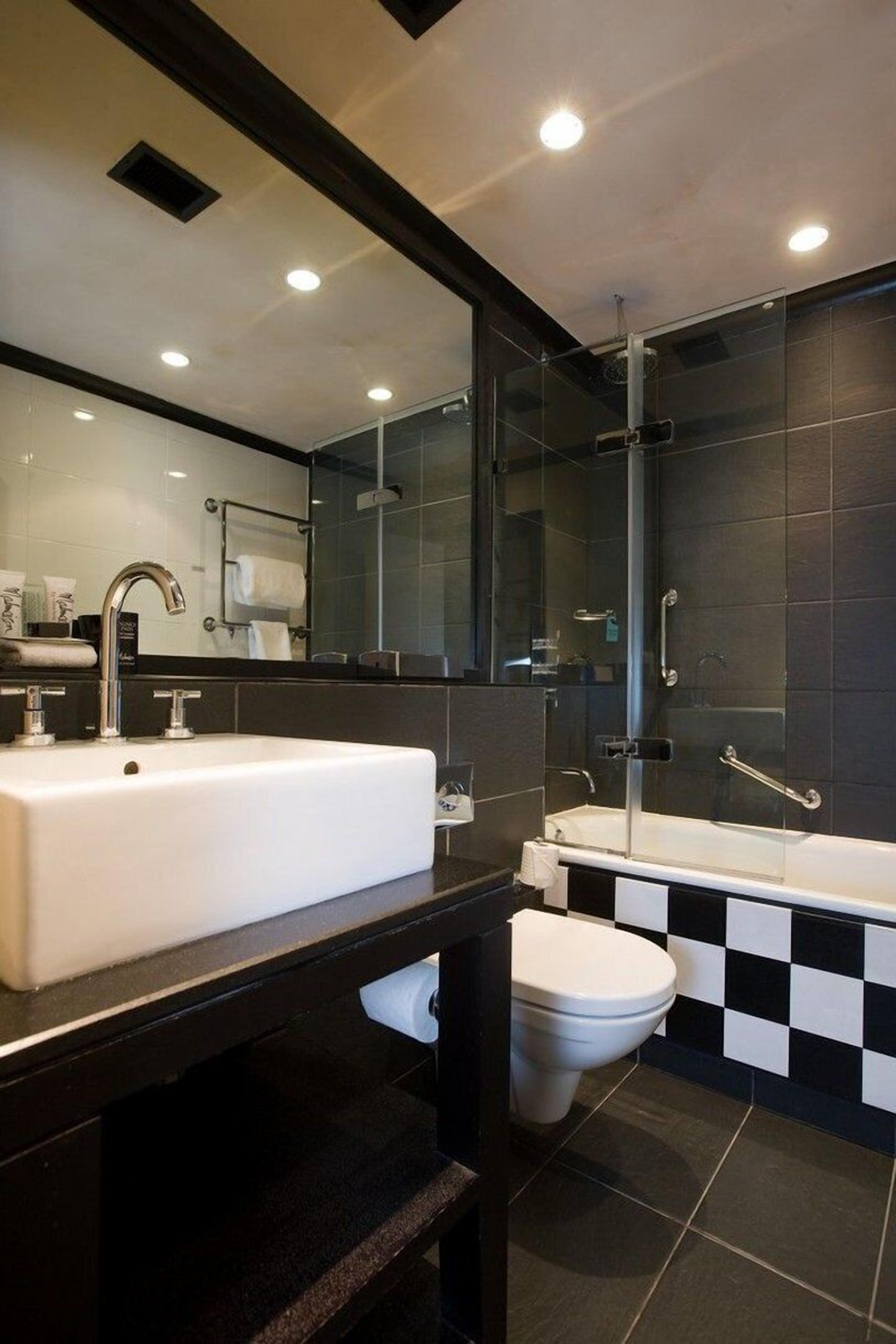 1 bedroom, desk, blackout curtains, iron/ironing board