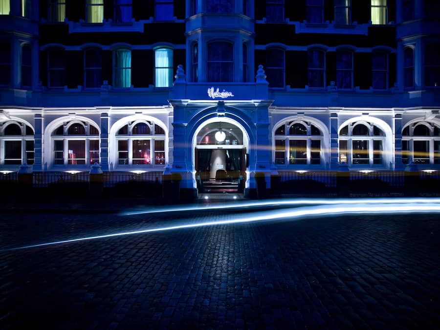 Front of property – evening/night