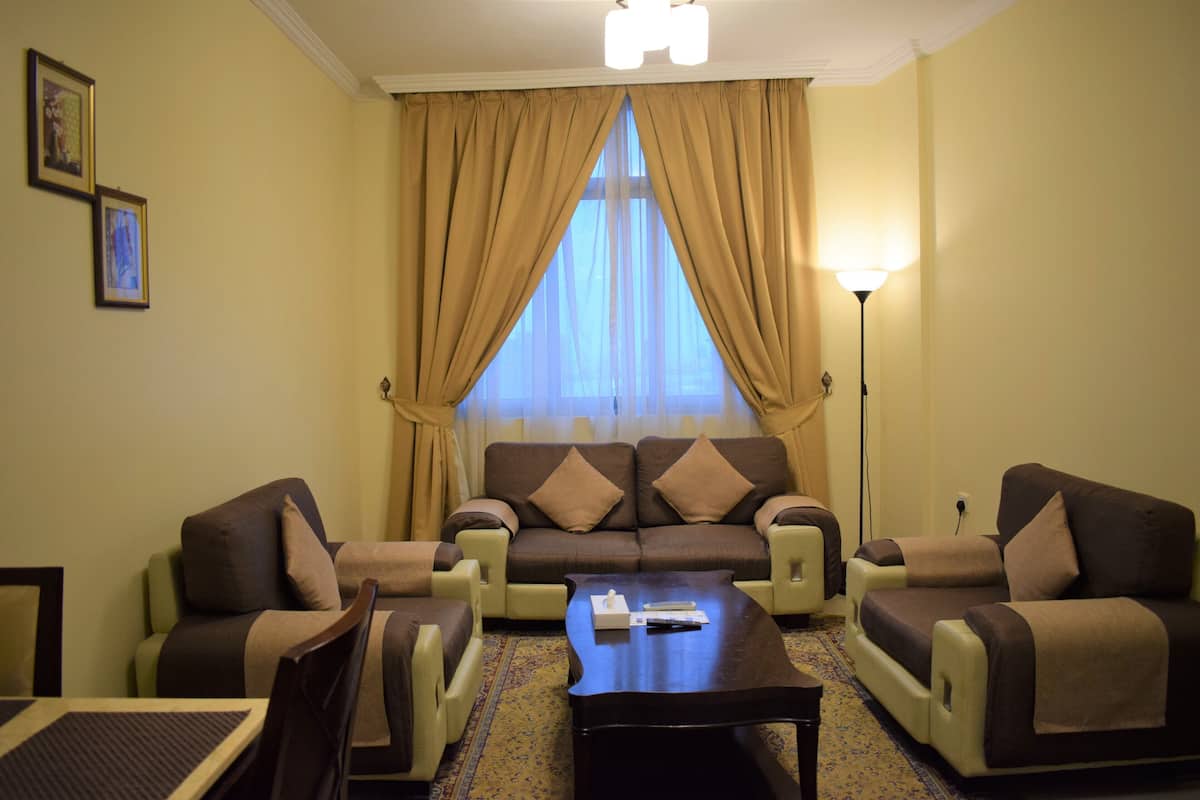 Suite, 1 slaapkamer | 1 slaapkamer, een kluis op de kamer, geluiddichte muren