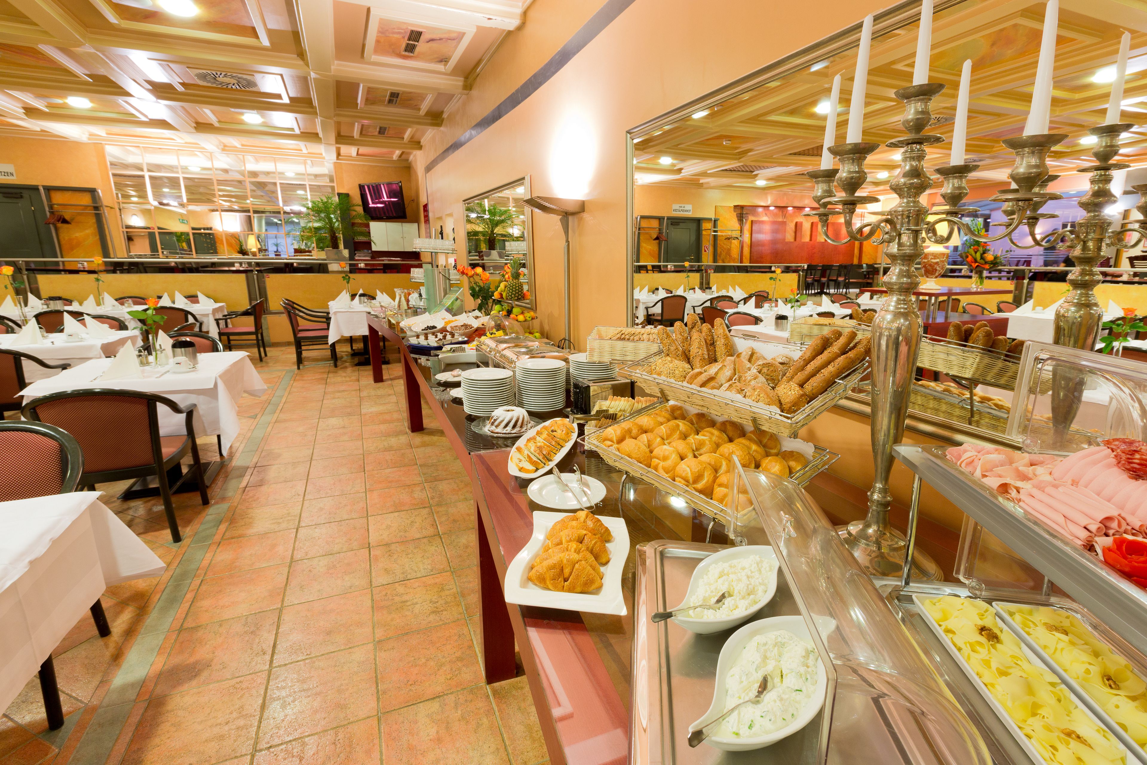 daily buffet breakfast (eur 15.50 per person)