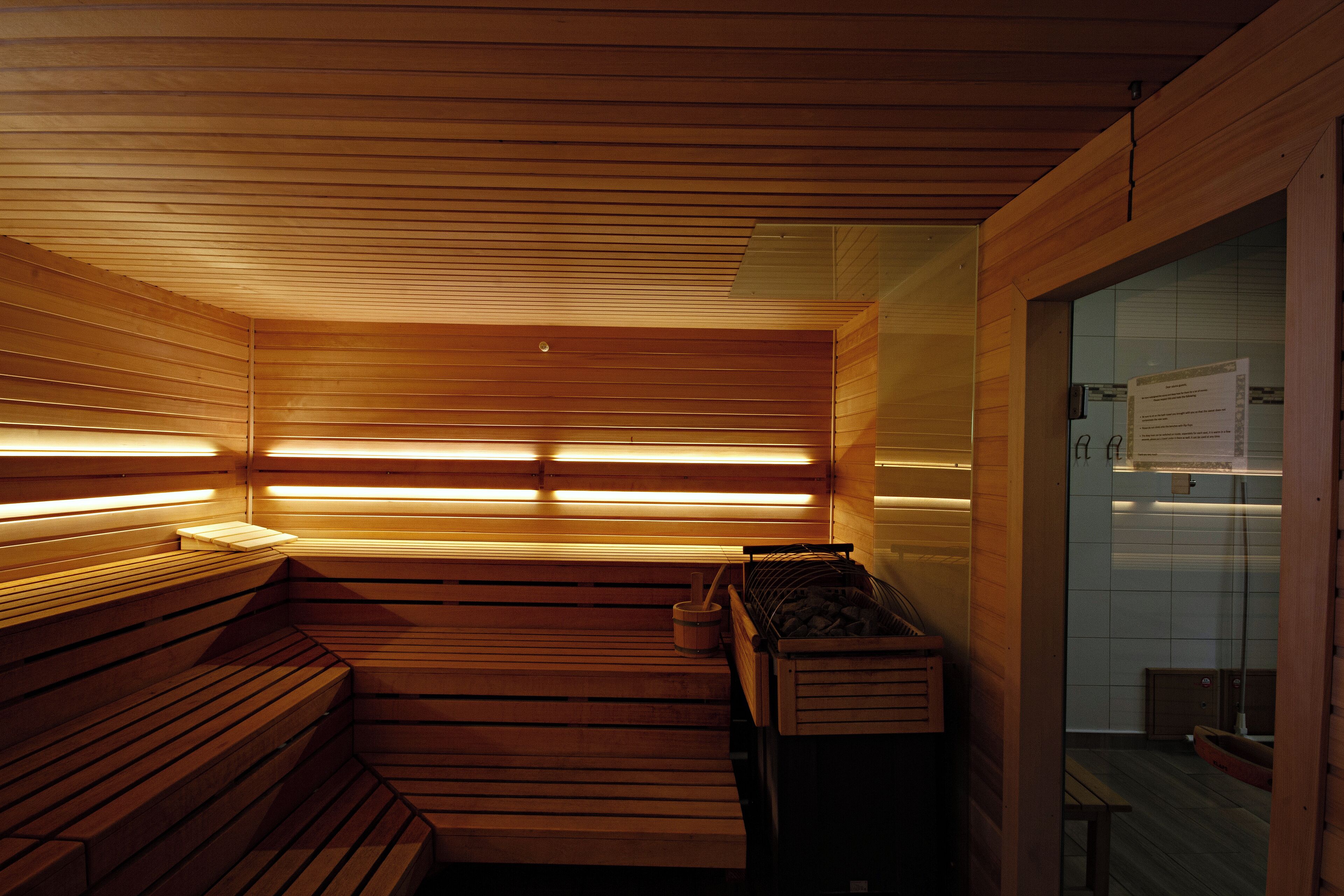 sauna, steam room, sports massages, massages