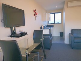 Studio Spa Unit | Living area | 32-inch LED TV with digital channels