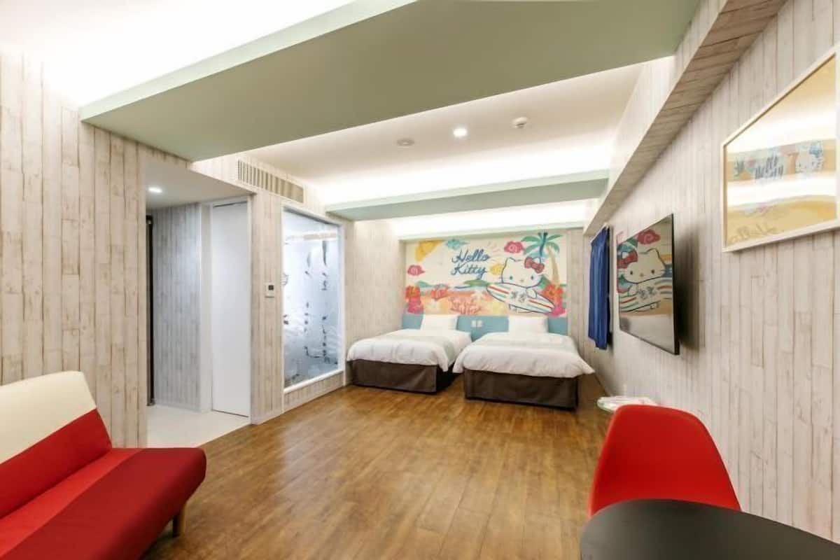Luxe beddengoed, donsdekens, individueel gedecoreerd, geluiddichte muren
