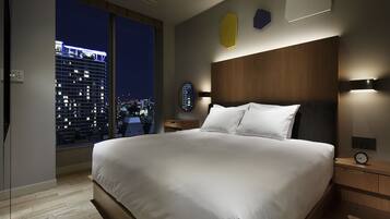 Suite, 1 Tempat Tidur King, Bebas Asap Rokok | Seprai premium, selimut bulu angsa, dan brankas