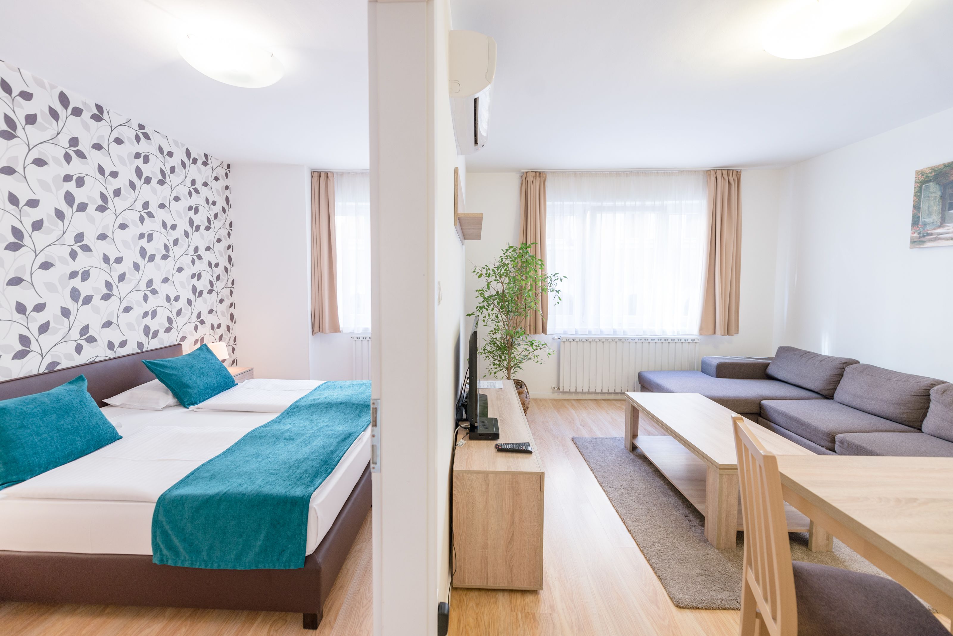 flat-screen tv, dvd player