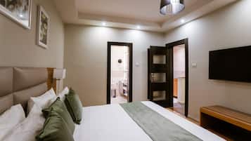 Departamento | Minibar, caja de seguridad en la habitación y muebles diferentes