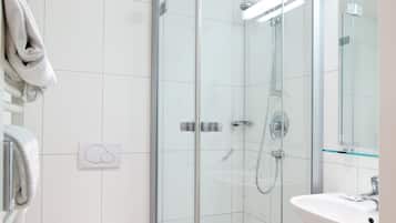 Free toiletries, hair dryer, towels, soap