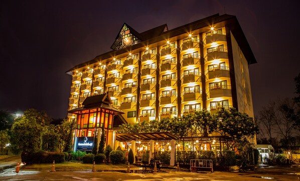 Front of property – evening/night