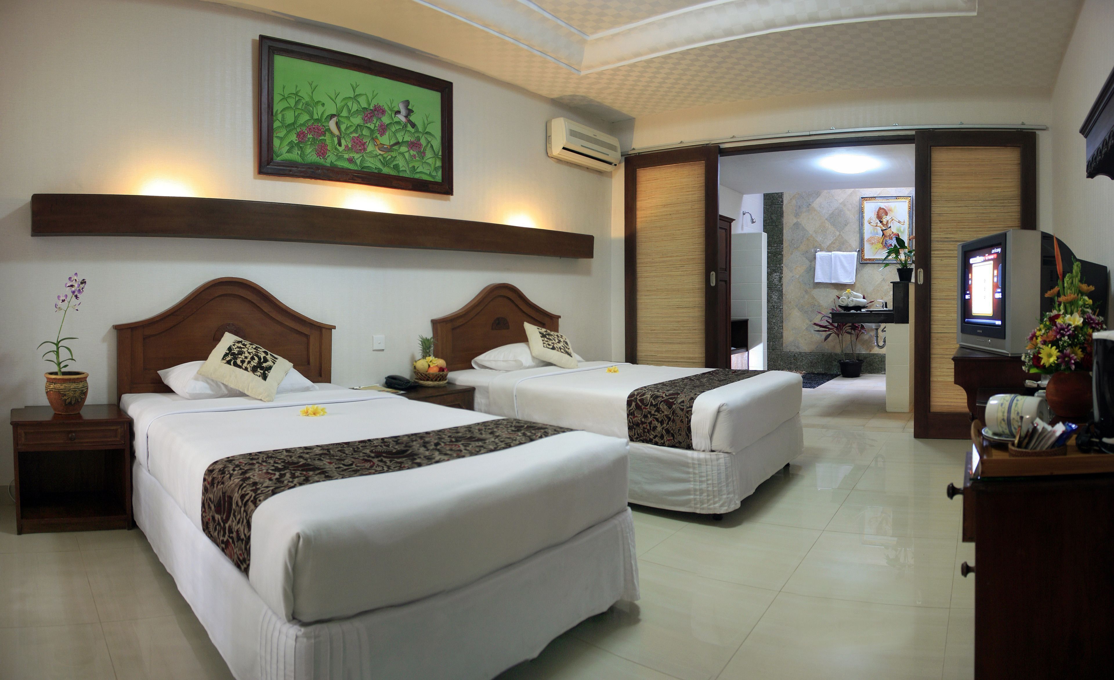 Memory foam beds, minibar, in-room safe, blackout drapes