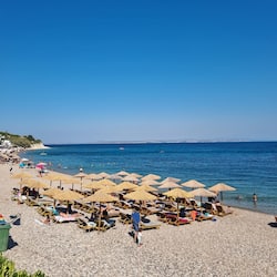 On the beach