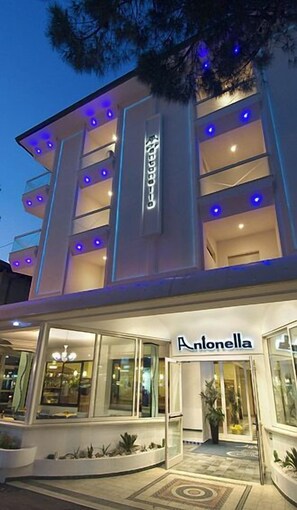 Front of property – evening/night