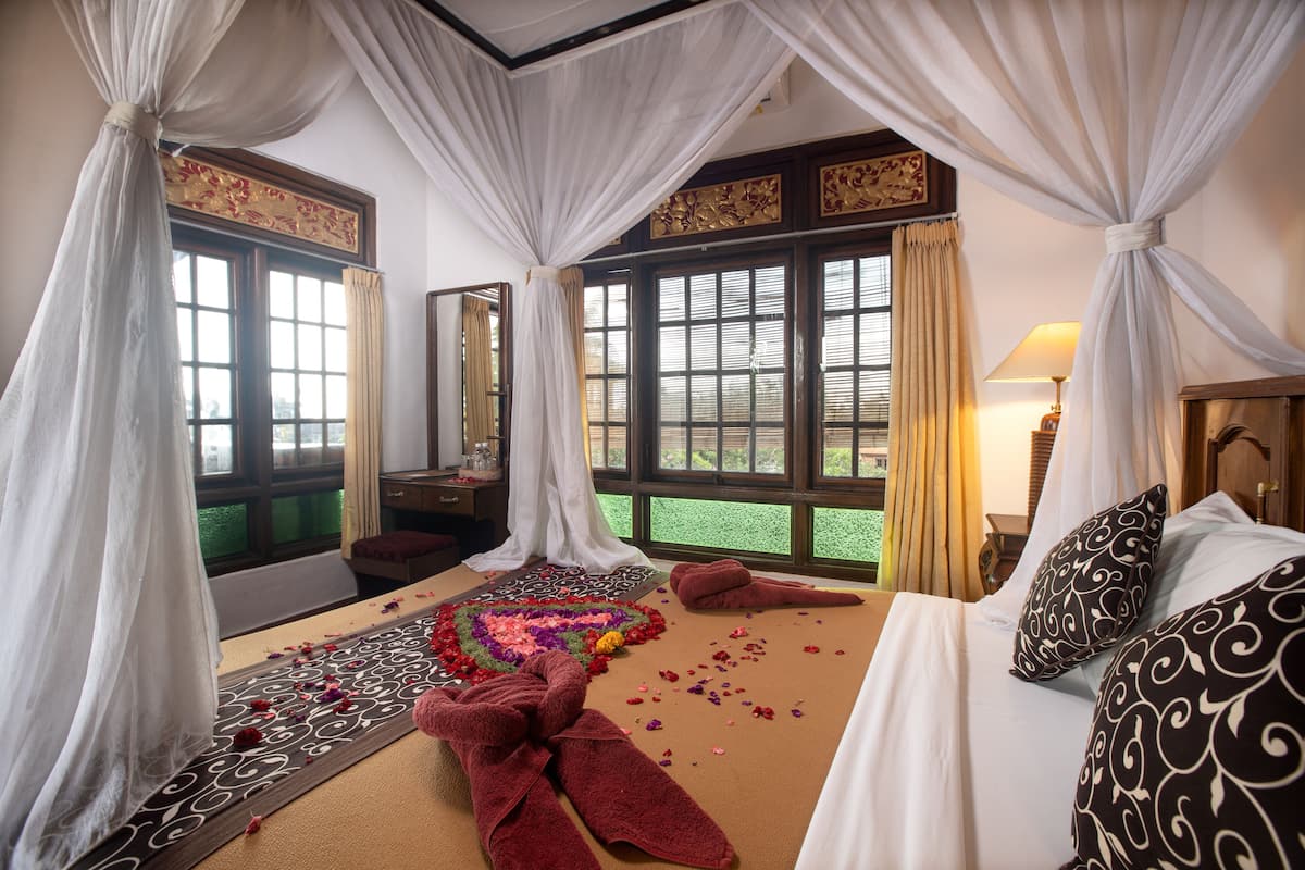 standard room with fan | 1 bedroom, premium bedding, select comfort beds, in-room safe