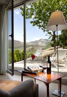 Habitación doble superior, terraza, vistas a la montaña | Terraza o patio