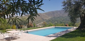 Outdoor pool, sun loungers - La Almunia del Valle (Monachil)