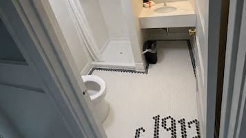Economy Single Room | Bathroom | Hair dryer, towels, soap, shampoo