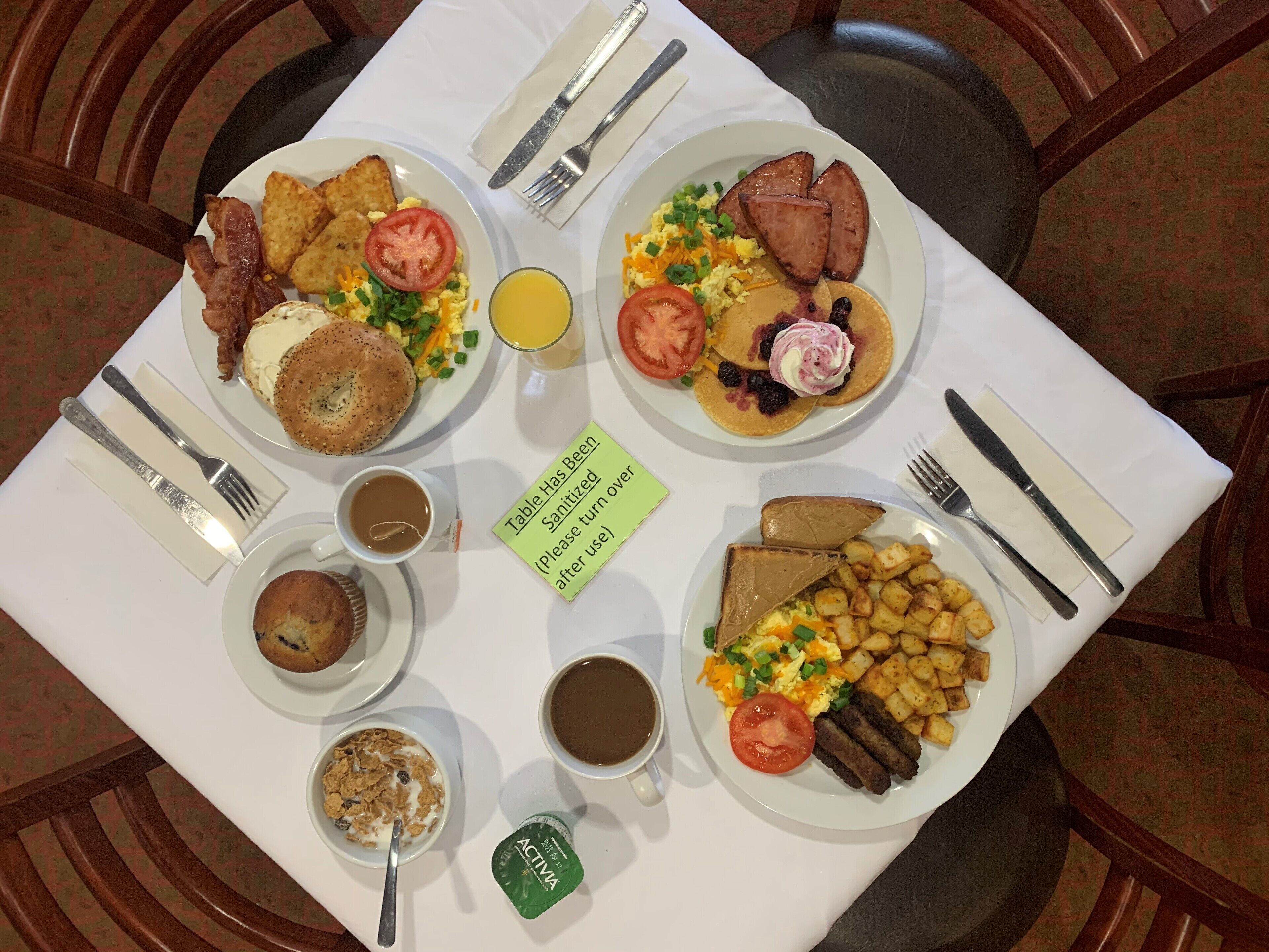 free daily buffet breakfast