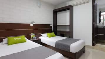 Habitación estándar con 2 camas individuales | Wifi gratis y ropa de cama