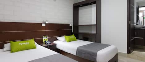 Kamar Twin Standar | Wi-Fi gratis dan seprai linen