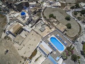 Aerial view - Thira's Dolphin (Santorini)