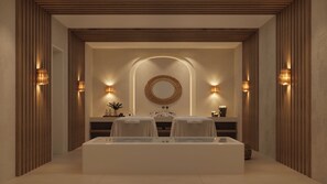 Behandlungsräume für Paare, Sauna, Dampfbad, Aromatherapie