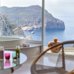 Superior Double Room, Sea View | 1 bedroom, Frette Italian sheets, premium bedding, down comforters