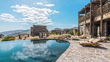 Indoor pool, outdoor pool, free cabanas, pool umbrellas