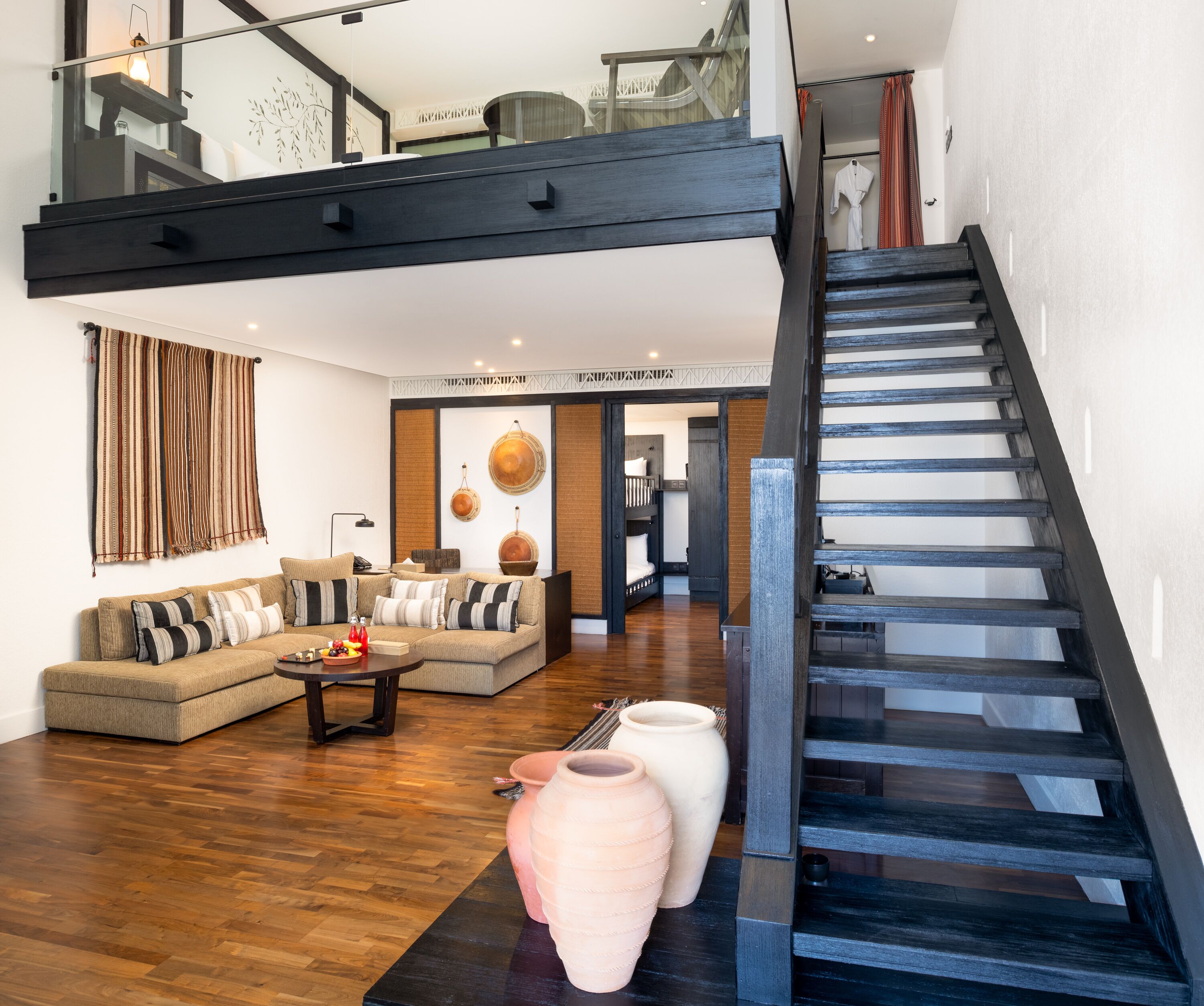 suite (loft) | living area | flat-screen tv