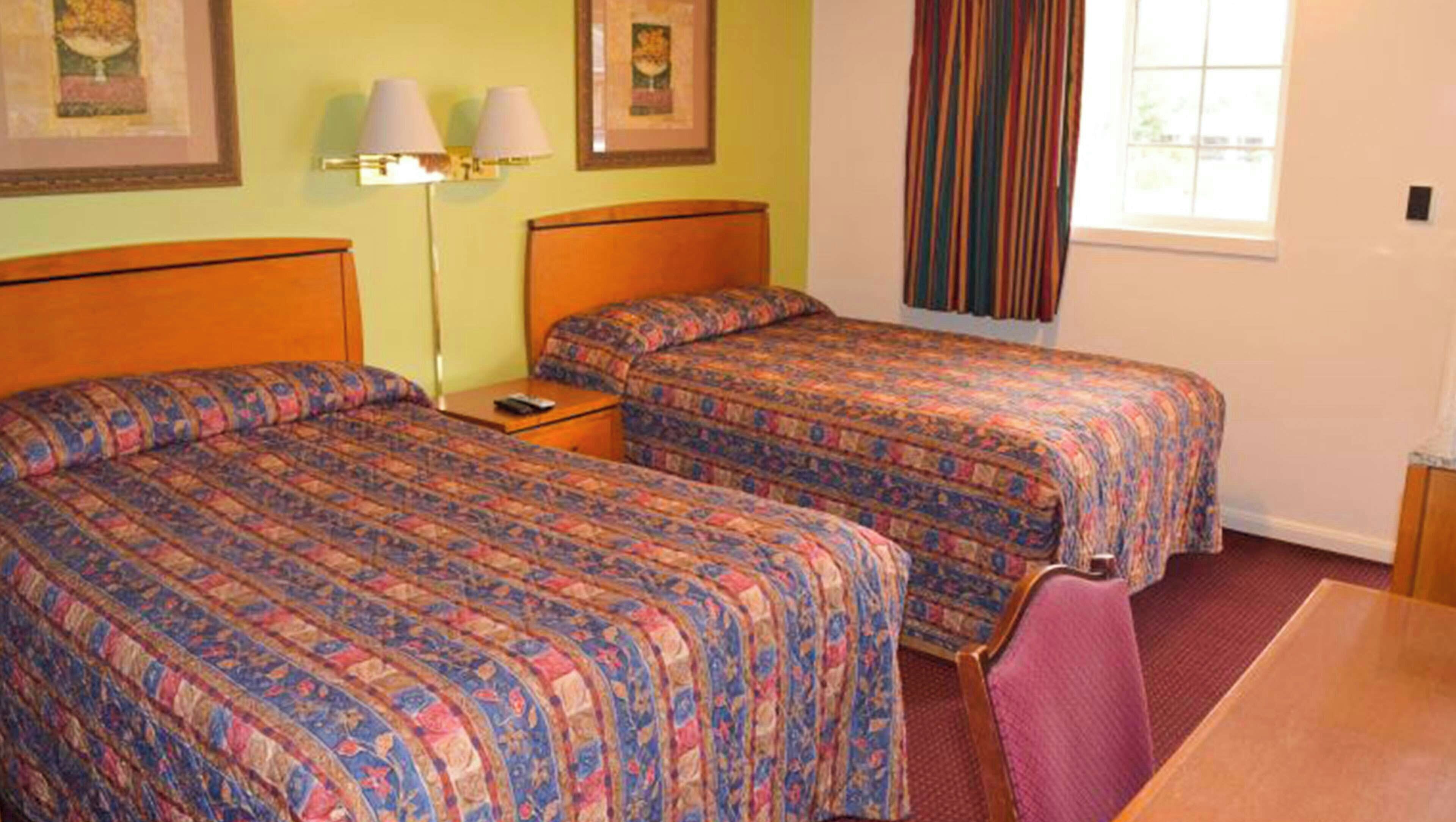 Room, 2 Double Beds, Non Smoking | Free WiFi, bed sheets, alarm clocks