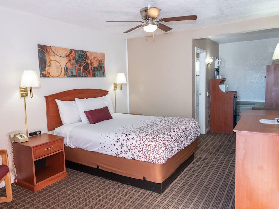 Individually decorated, individually furnished, desk, blackout drapes