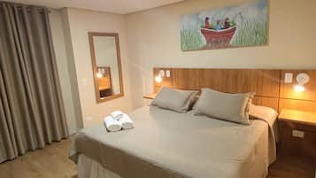 Minibar, wifi gratis y ropa de cama